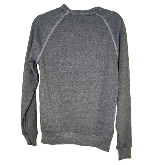Glossier Gray Women's Pullover Crewneck Sweater Sweatshirt Size Small - Picture 2 of 7